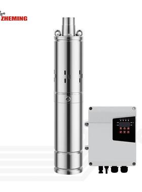 太阳能螺杆泵12v24v36v48v72v96v110v150v高扬程不锈钢深井螺杆泵