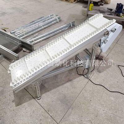 不锈钢食机级输送机PU皮带传送带耐品高温型RDK爬坡上料重提升机