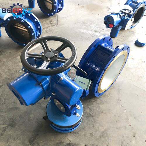 贝尔943H-D6C DN00能一体化硬密封法兰3智电动蝶阀合金钢密封