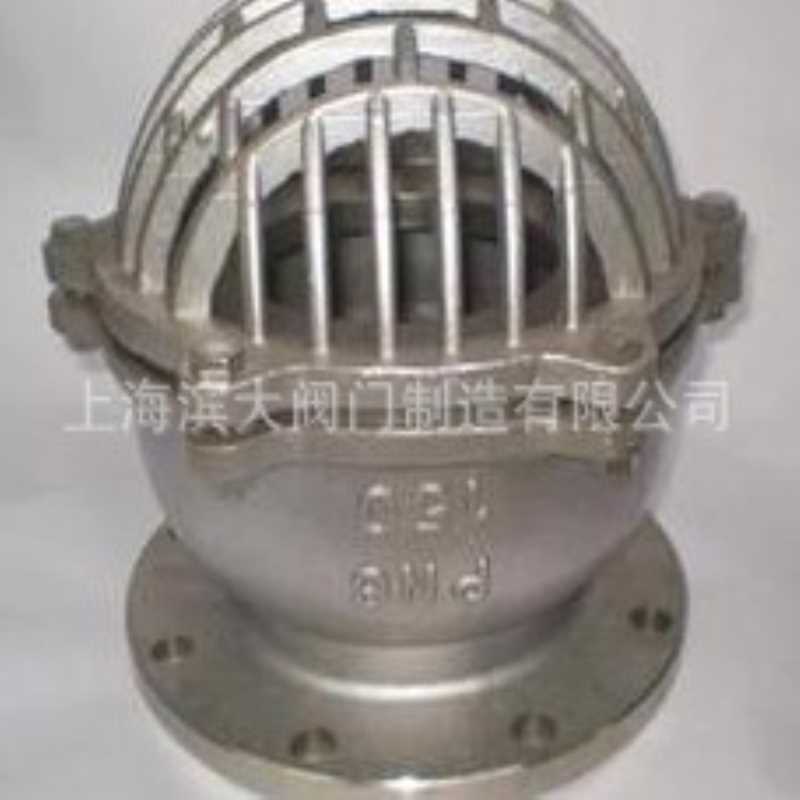 上海滨大阀门不锈钢丝扣底阀H42W-6P水泵吸水底阀DN25-DN200