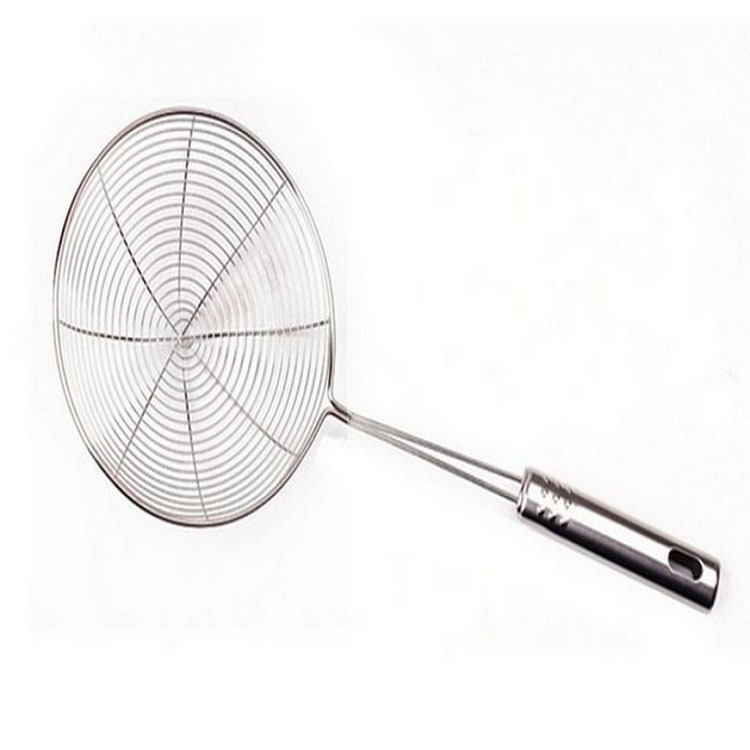 304不锈钢厨房家用加厚网捞勺线漏捞面捞饺子 加长网漏