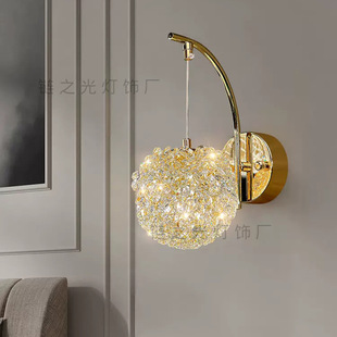 花式 轻奢水晶小吊灯个性 过道灯壁灯套餐铁艺走廊玄关灯 家装 23新款