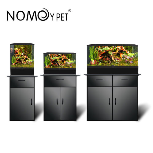 雨林缸底柜47.8*47.8*80鱼缸架底架木质多层承重置物架柜子带门