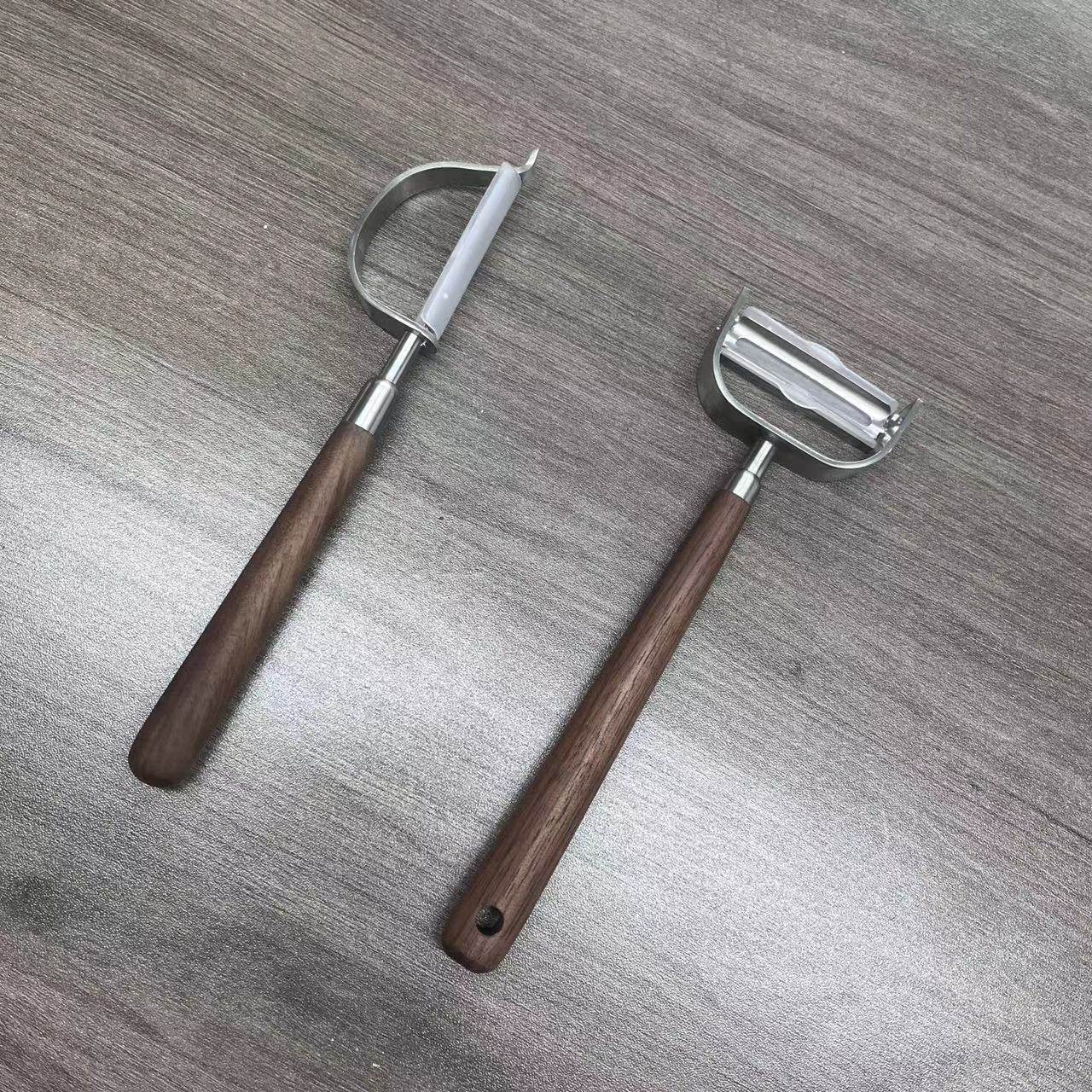胡桃木家用厨房不锈钢专用削皮刀土豆水果高端质量削皮刀