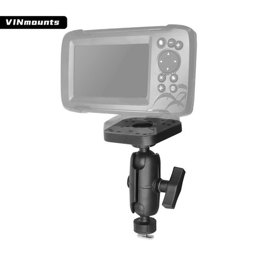 冲锋舟滑轨安装探鱼器支架通用孔底座1.5英寸球头T型螺栓轨道支架