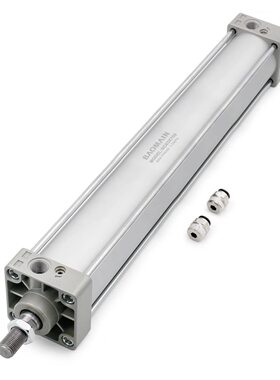 Baomain 气动空气缸 SC 63-700 PT 3/8,孔径:6.35 厘米,冲程:71.