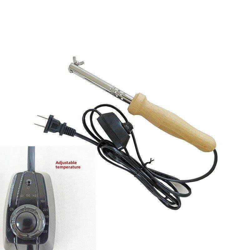 220V/110V烫花器手柄实木 手工DIY造花工具