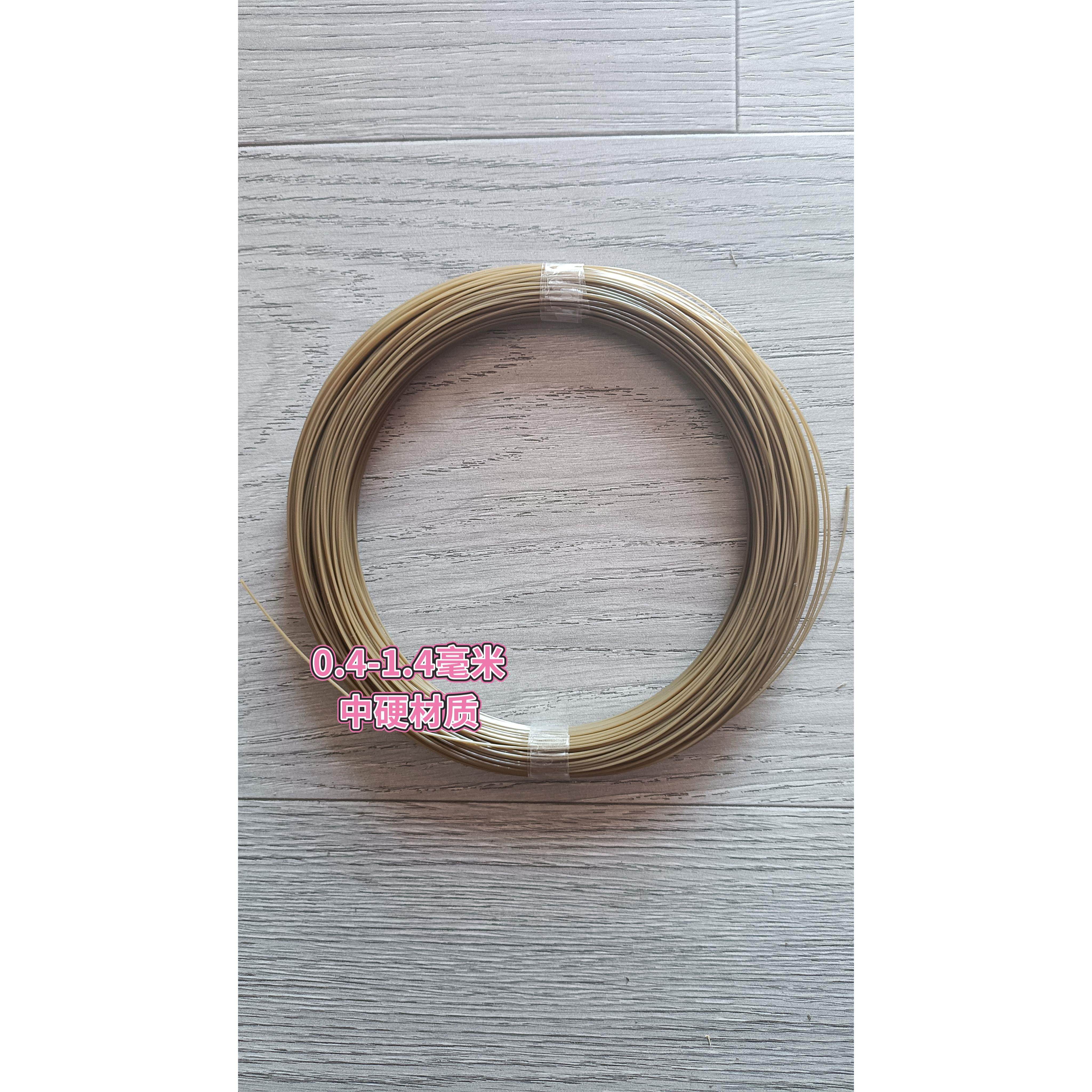 0.4-1.4毫米户外枯草色可定型中硬鸽鱼线哑光不掉色海钓船钓锚鱼