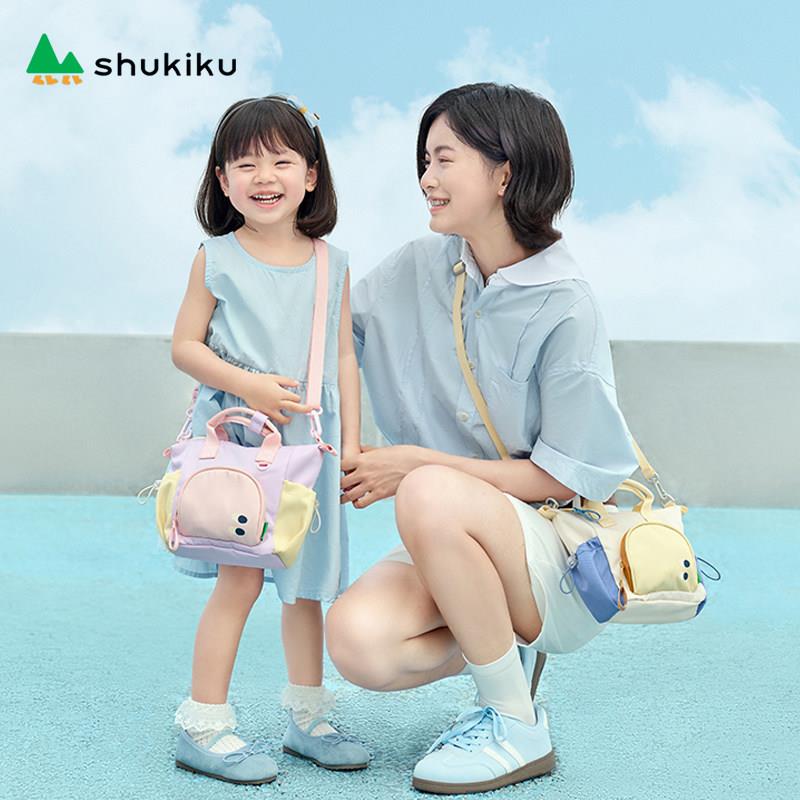 SHUKIKU儿童斜挎包女孩男童2025新款宝宝时尚新潮酷手提单肩包包