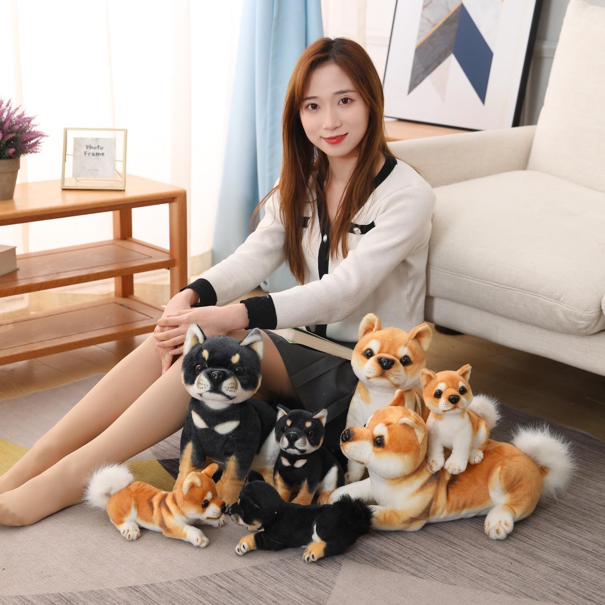 卡通呆萌柴犬公仔毛绒玩具抱枕儿童陪睡玩偶婚庆抛洒礼物抓机娃娃