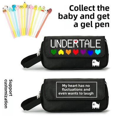 传说之下周边笔袋sans二次元手办花chara挂件undertale游戏铅笔盒