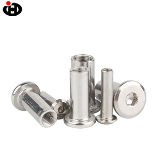 厂家现货 304不锈钢内六角半圆头夹板螺丝子母对锁家具螺丝 M6M8