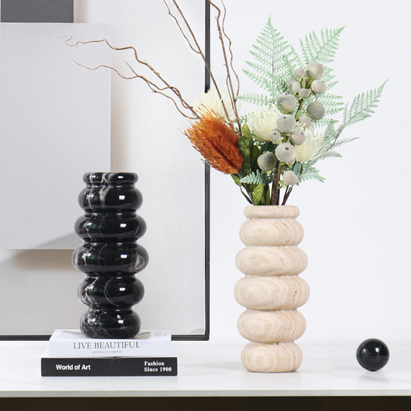 现代轻奢天然大理石花器样板间桌面花瓶装饰品茶几边几摆件,标准件/零部件/工业耗材,其他管件,淘宝优惠券,粉丝福利购,淘宝优惠卷