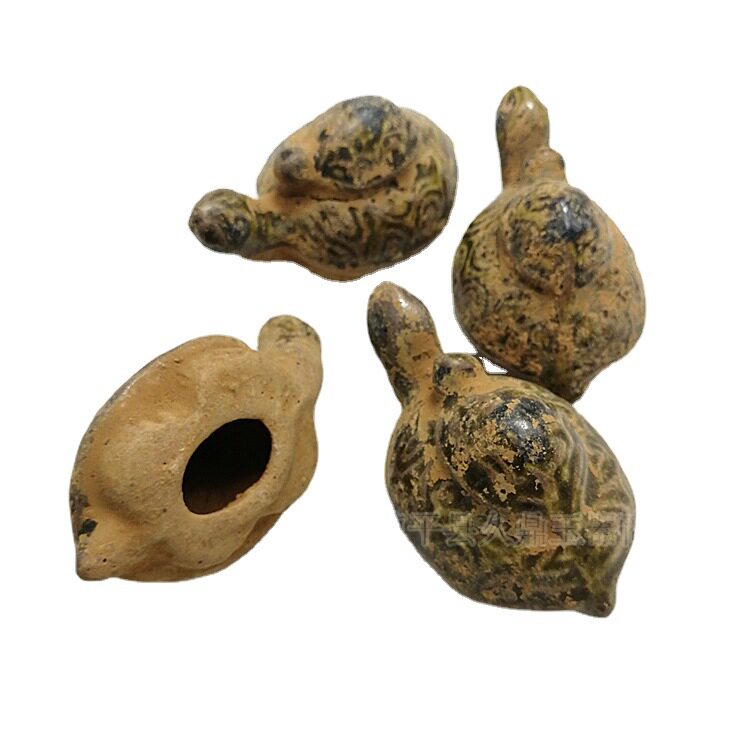 仿古做旧瓷器小玩件批发 做旧小乌龟小摆件 子母小乌龟摆件批发