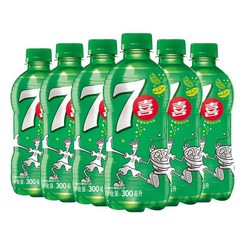 新日期七喜300ML*6瓶迷你