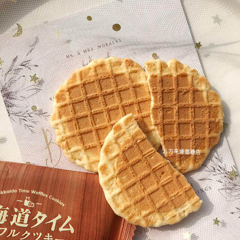 正宗北海道脆华夫饼薄饼干