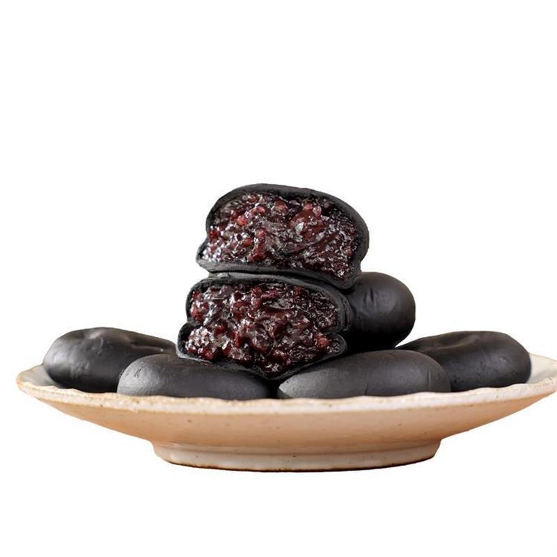 正宗五黑桑葚紫米饼粗粮软