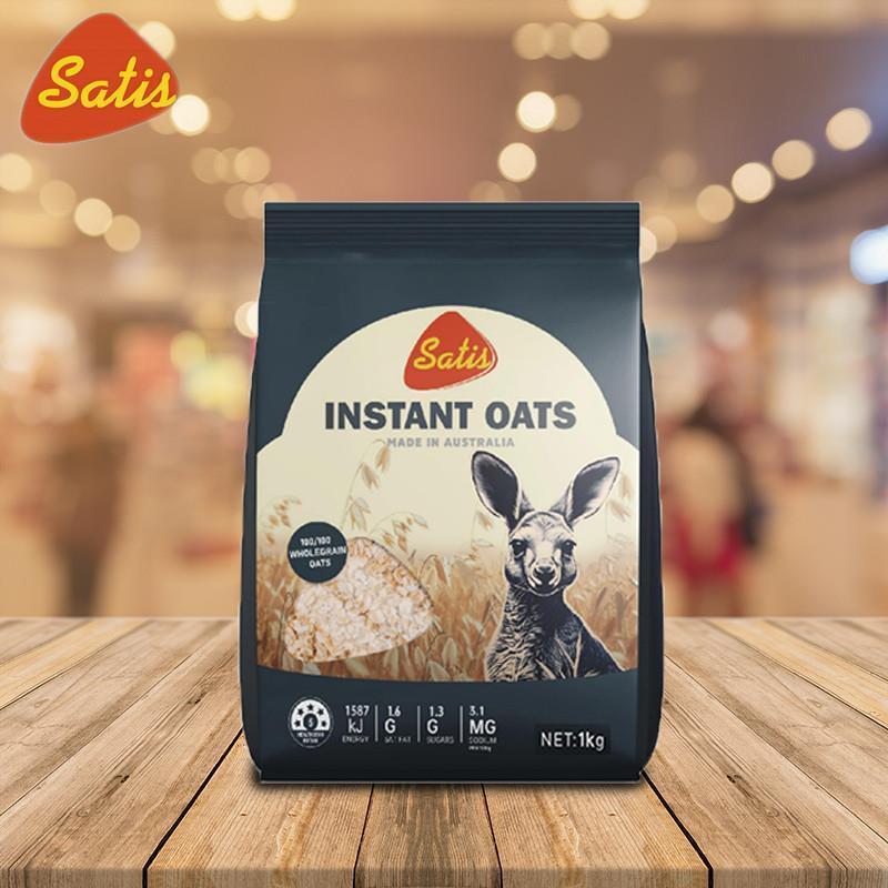 新货Satis速食燕麦片1kg澳