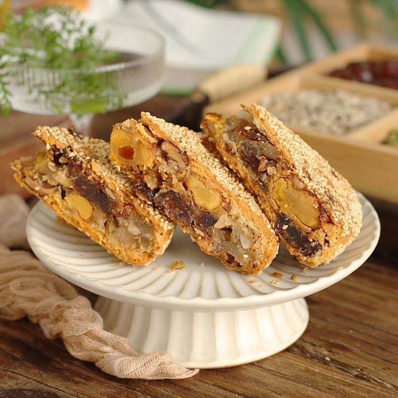 正宗桥墩镇特产老式传统手工糕点蛋黄五仁大月饼礼盒装中秋