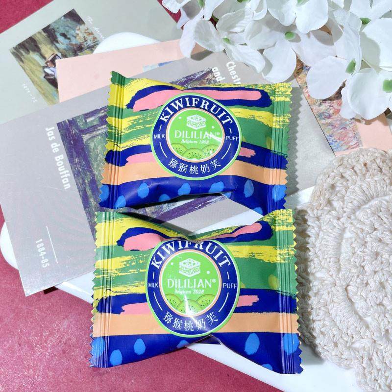 新货猕猴桃味奶芙500g婚庆喜糖果伴手礼糕点休闲零