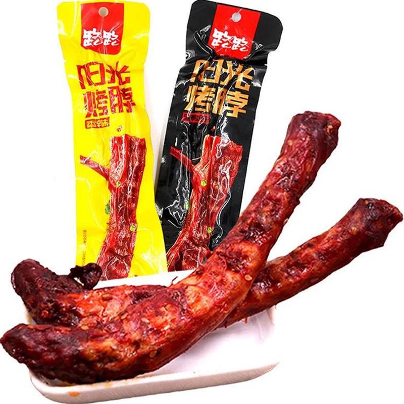 新货黑鸭味烤脖子40g休闲