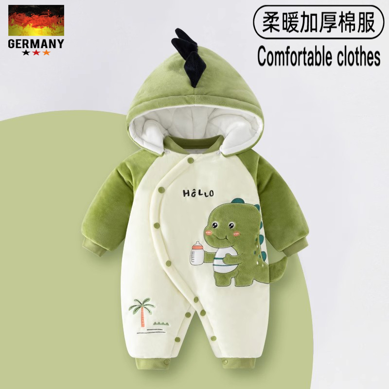 德国婴儿衣服冬季新生宝宝连体衣