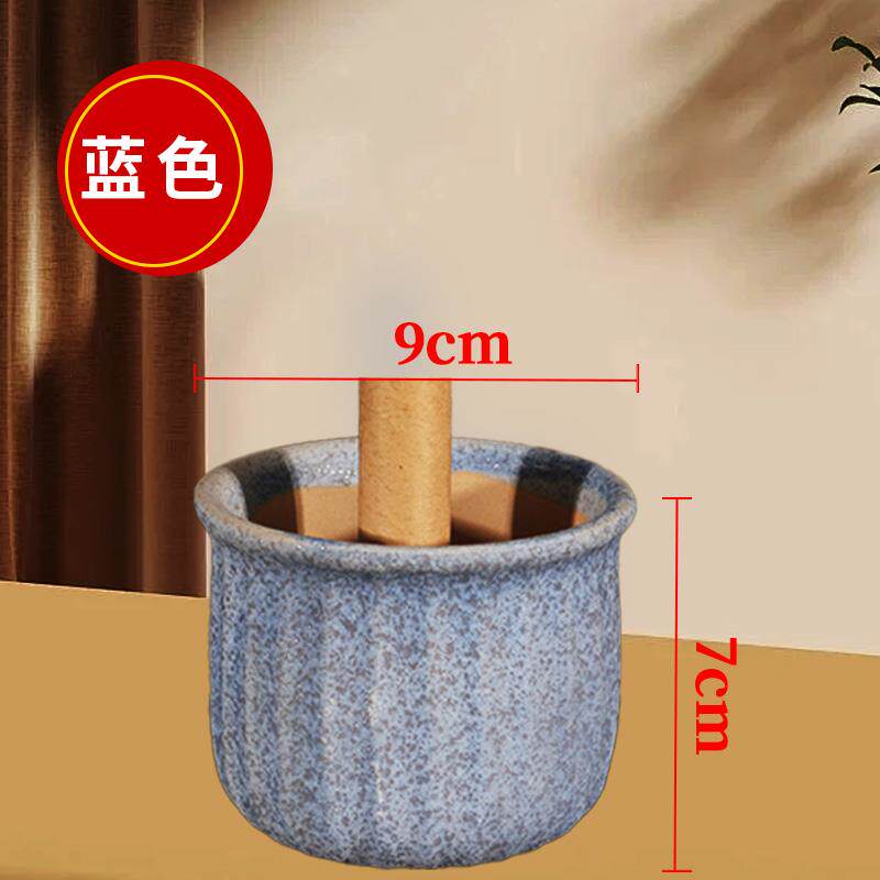 艾条底座家用插艾草蚊香棒接灰盘陶瓷熏香炉子托盘固定点艾灸柱架图片