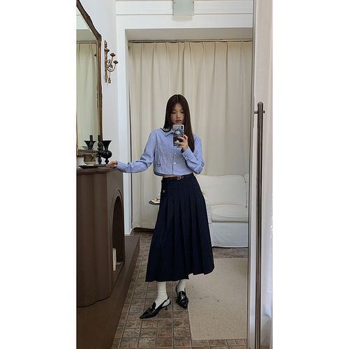 红人馆a字半身裙女春季20