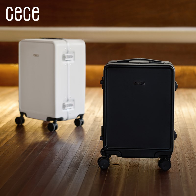 cece2024新款行李箱女便携20寸登机箱轻便旅行密码拉杆皮箱子加厚