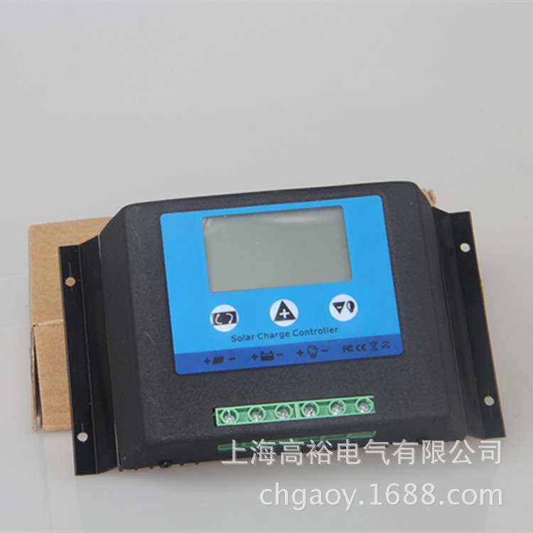 高品质防反接太阳能控制器 液晶显示，12 V/24V智能识别 20A/30A