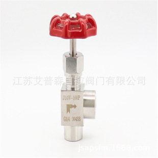 160P不锈钢手动高压角式 J14W 内螺纹针型阀 针型阀 高压角式