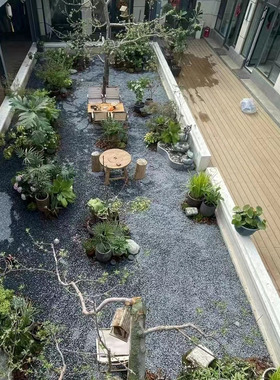 黑色深灰 磨圆砾石碎石水洗石卵石 园林工程庭院铺装造景