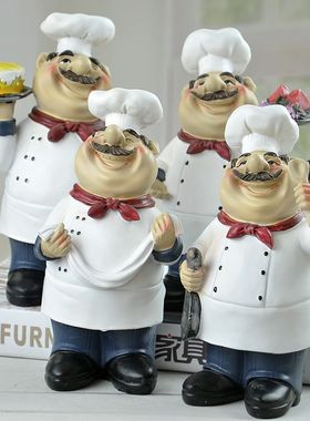 美式乡村 直销 创意家居摆件 蛋糕店厨师装饰摆件  A31