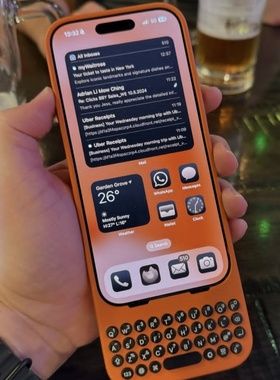 正品clicks适用苹果键盘手机壳iPhone外接键盘type-c口支持磁吸技术黑莓手感实体键盘含质保