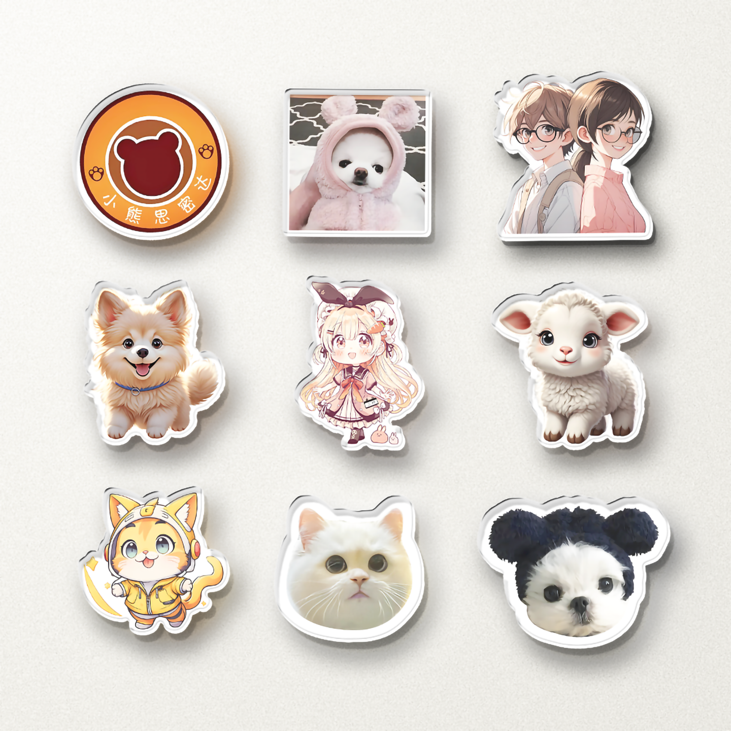 亚克力冰箱贴一个起定制