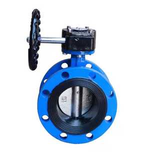 D341X 涡轮法兰阀门 16Q DN100 现货 法兰蝶阀 手动蝶阀