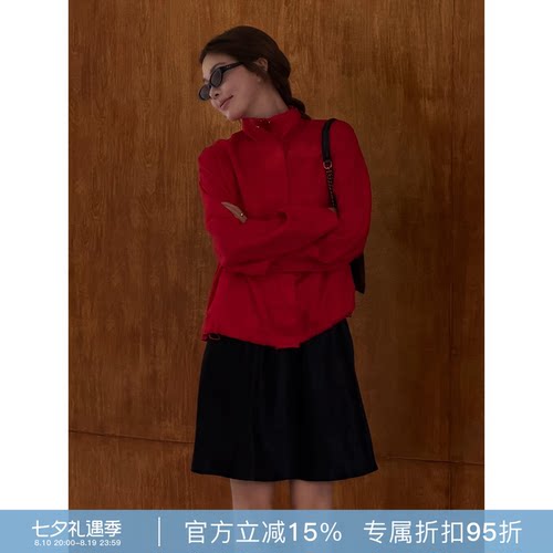 RHER STUDIO 100%亚麻春夏宽松立领时尚百搭休闲夹克外套W0001