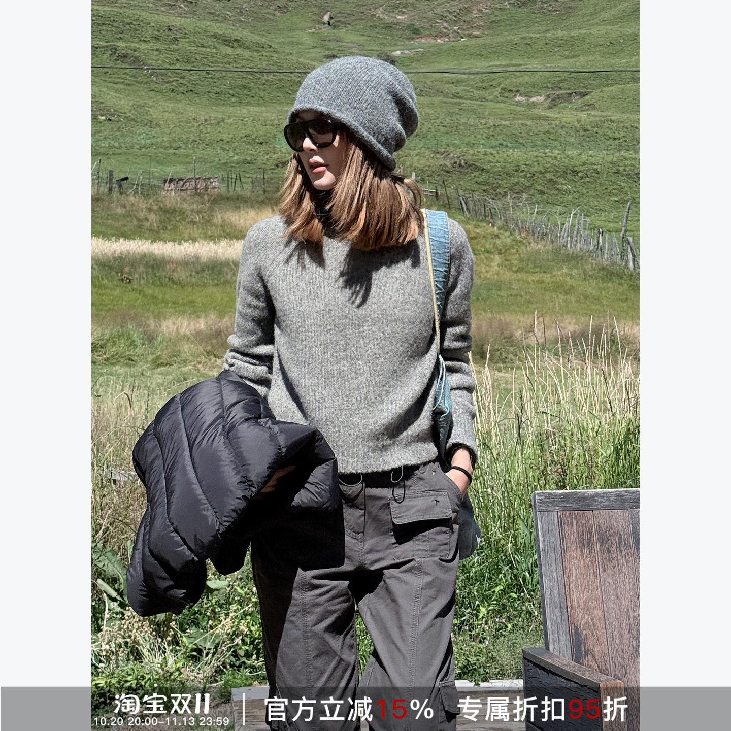 RHER STUDIO秋季新品软糯圆领时尚百搭舒适保暖宽松针织毛衫SS528