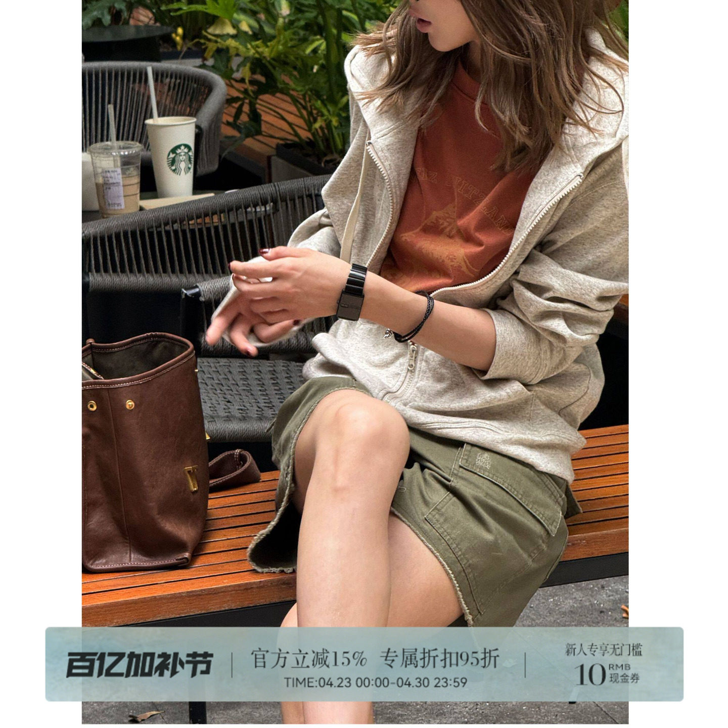 RHER STUDIO&ldquo;工装口袋&rdquo;新款宽松显瘦毛边牛仔短裤女夏外穿K2474