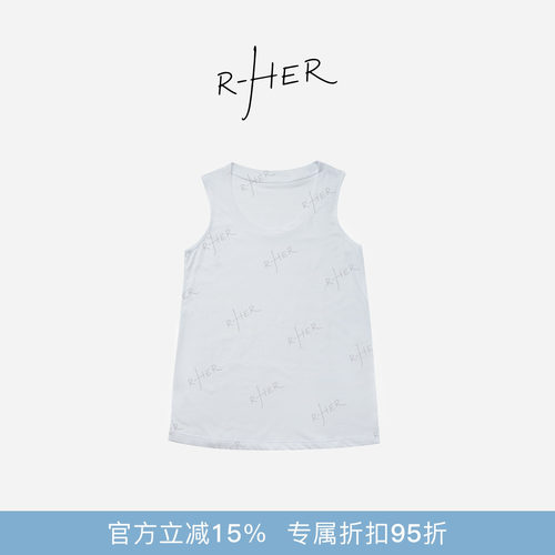 RHER STUDIO“软糯棉衫”夏季宽松慵懒休闲遮副乳显瘦吊带背心DT4