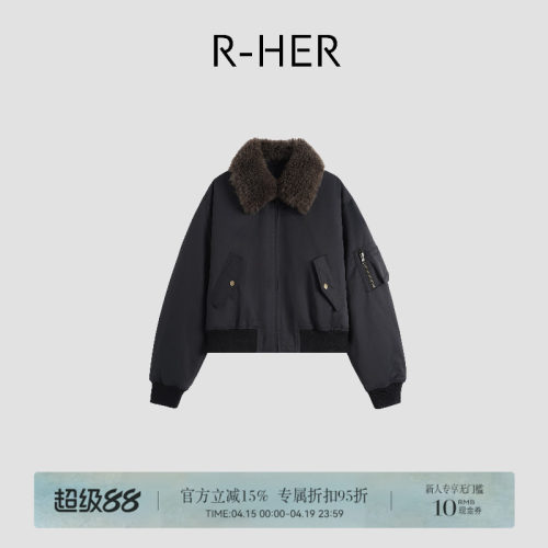 R-HER山羊绒加厚短款派克服