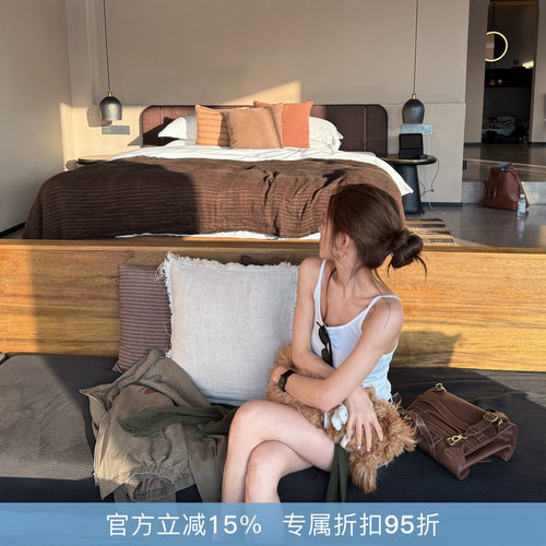 R-HER“假日”基础慵懒白色美背气质百搭打底修身针织衫背心