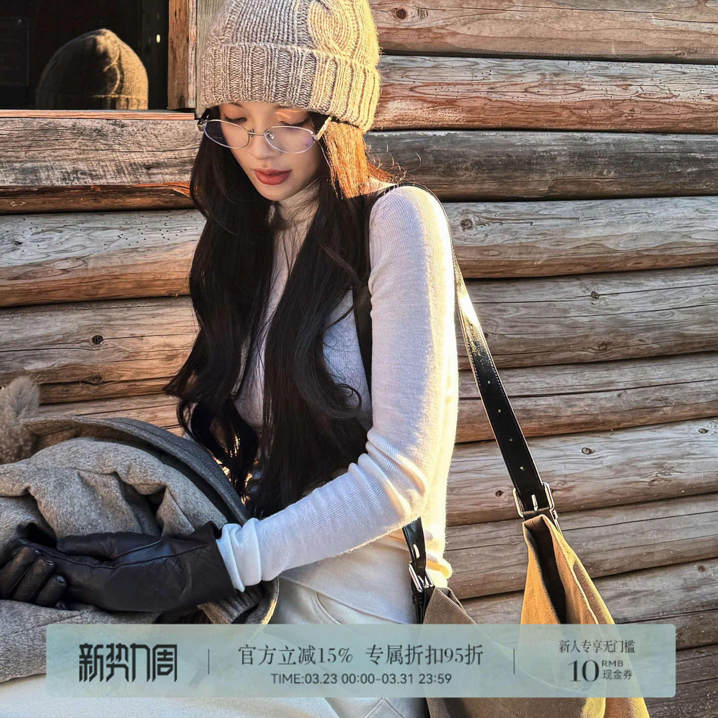 R-HER【彩系羊衫】于Moli 秋冬季修身型薄款高领纯色打底毛针织衫