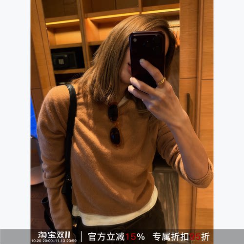 RHER STUDIO“东京原宿”秋冬软糯慵懒宽松显瘦百搭针织毛衣S6287
