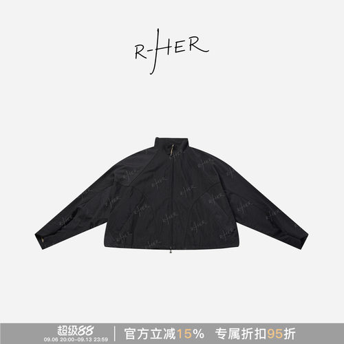 RHER STUDIO“”春夏凉感透气连帽短款休闲外套女W8131