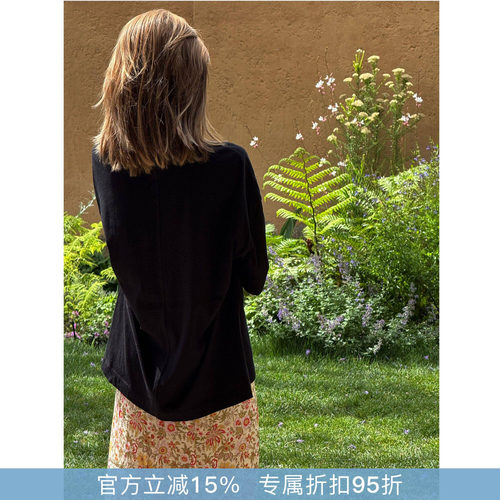 RHER STUDIO“长绒棉短袖”夏季新款美式复古显瘦宽松百搭短袖TYY