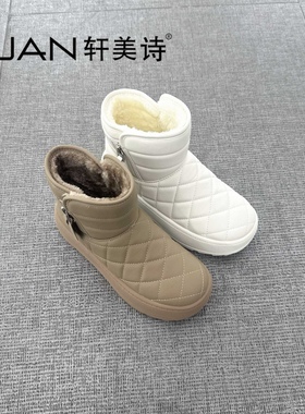 轩美诗2025新款秋冬复古百搭舒适休闲鞋雪地靴女靴子70175