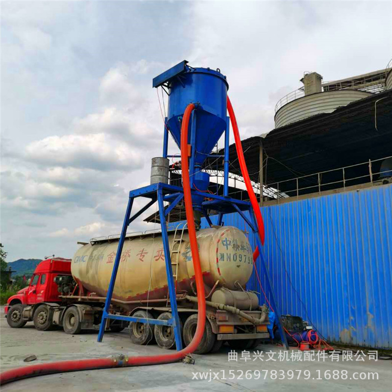 粉煤灰装车机厂家现货自吸式无扬尘气力输送机陕西石粉装车抽料机