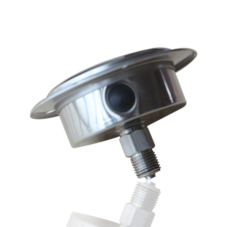 仿德威全钢耐震压力表轴向带前边充油抗振Y60 1MPA 400KPA 60PSI