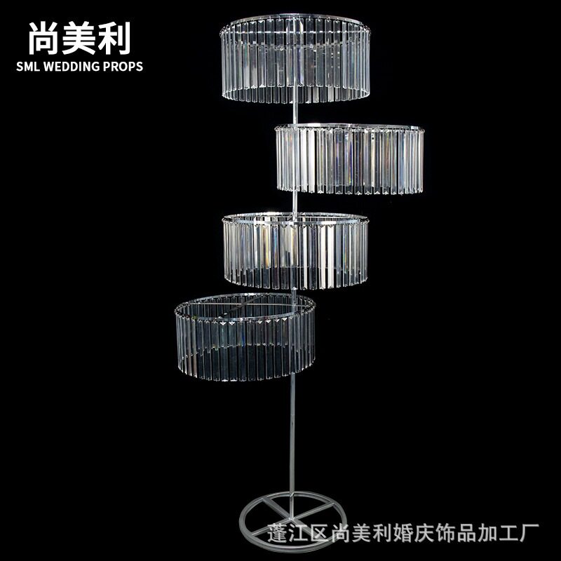 亚克力电镀铁艺路引摆件婚礼堂婚庆舞台迎宾区场地布置道具装饰品